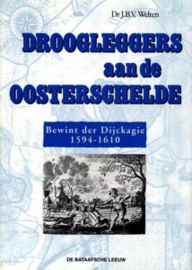 Droogleggers aan de Oosterschelde